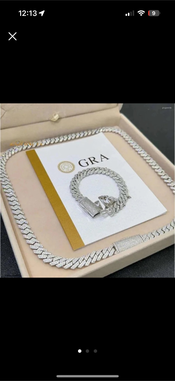 Moissanite Cuban Link Chain - photo 2
