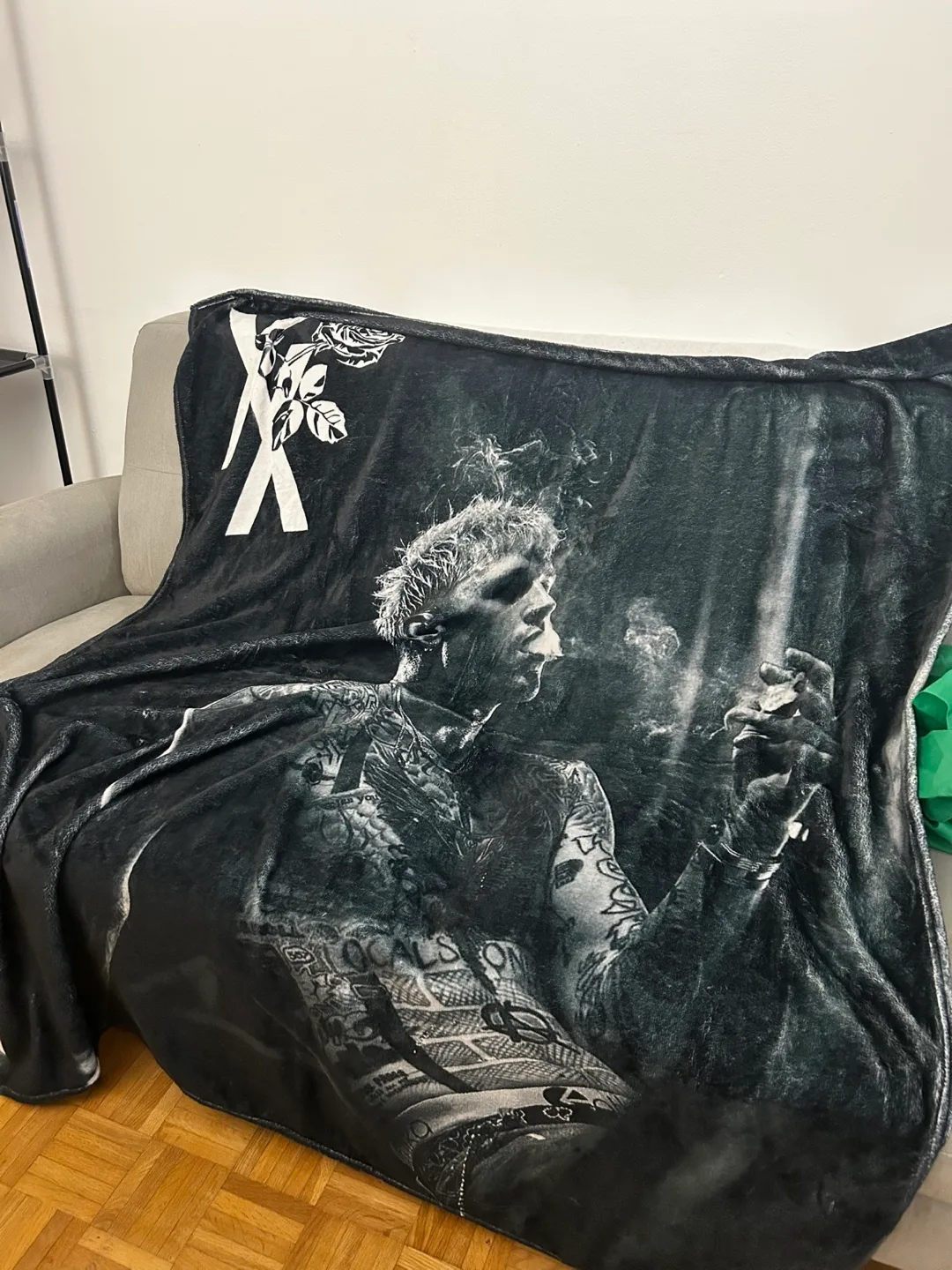 MGK Machine Gun Kelly Hotel Diablo Plush Throw Blanket Comforter thumbnail