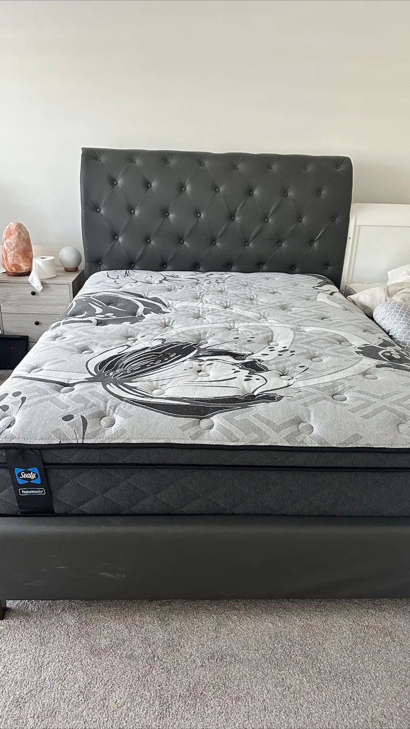 Queen Size Bed Frame and Mattress Set thumbnail