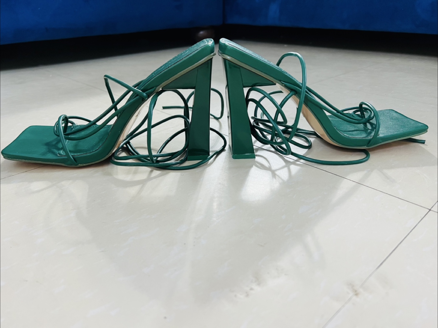 Green Strappy Heels - photo 2
