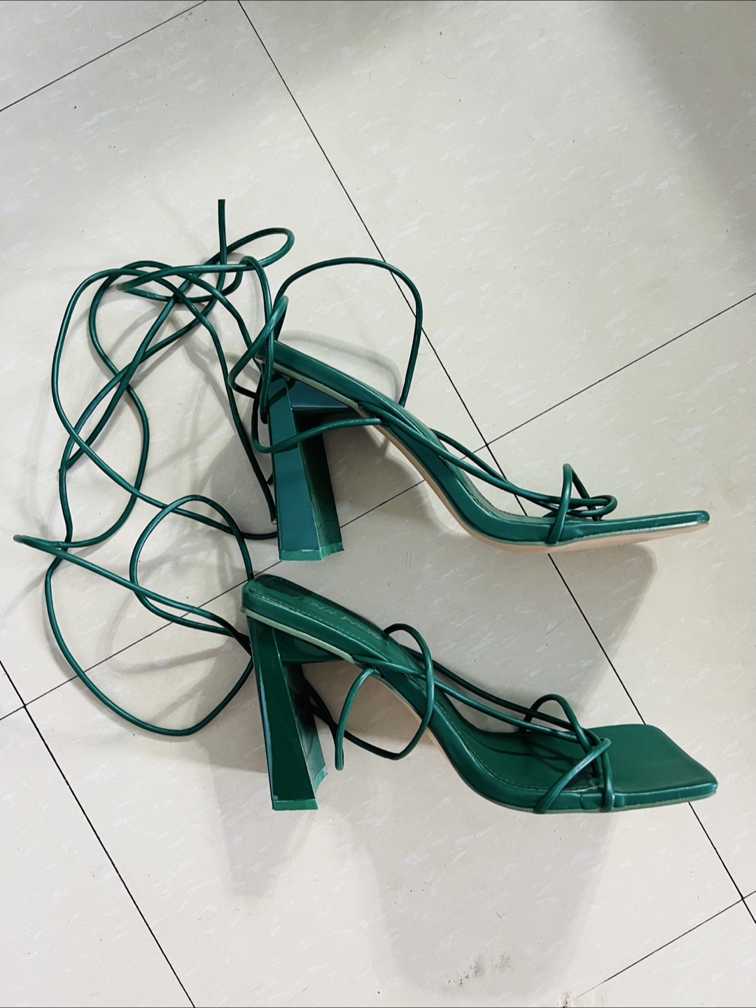 Green Strappy Heels - photo 3