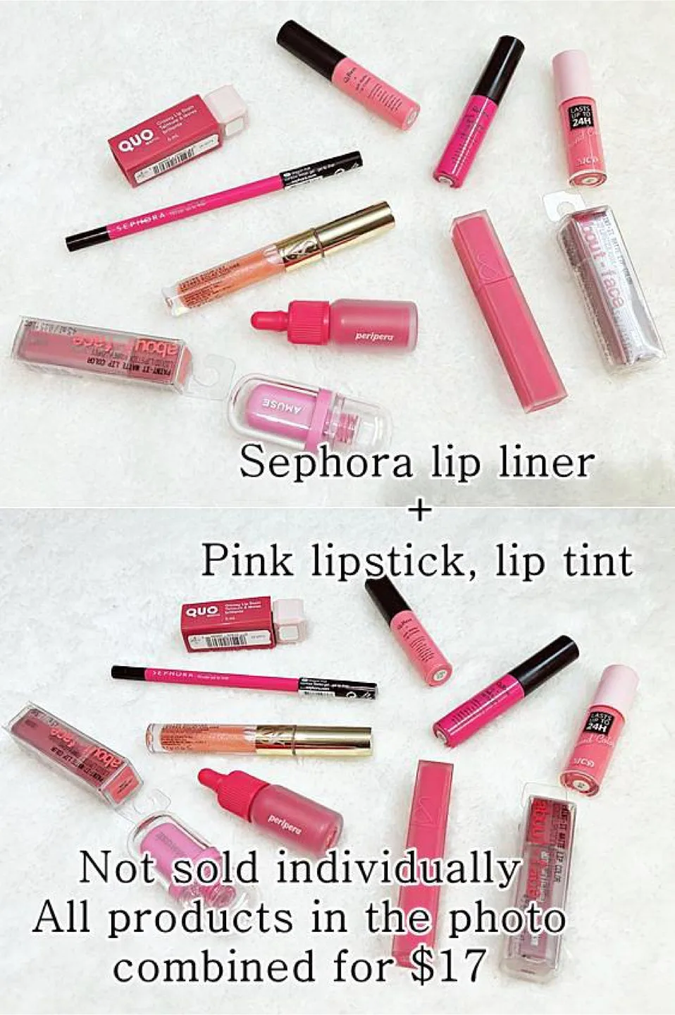 [bundle] sephora lip liner + other lip products thumbnail
