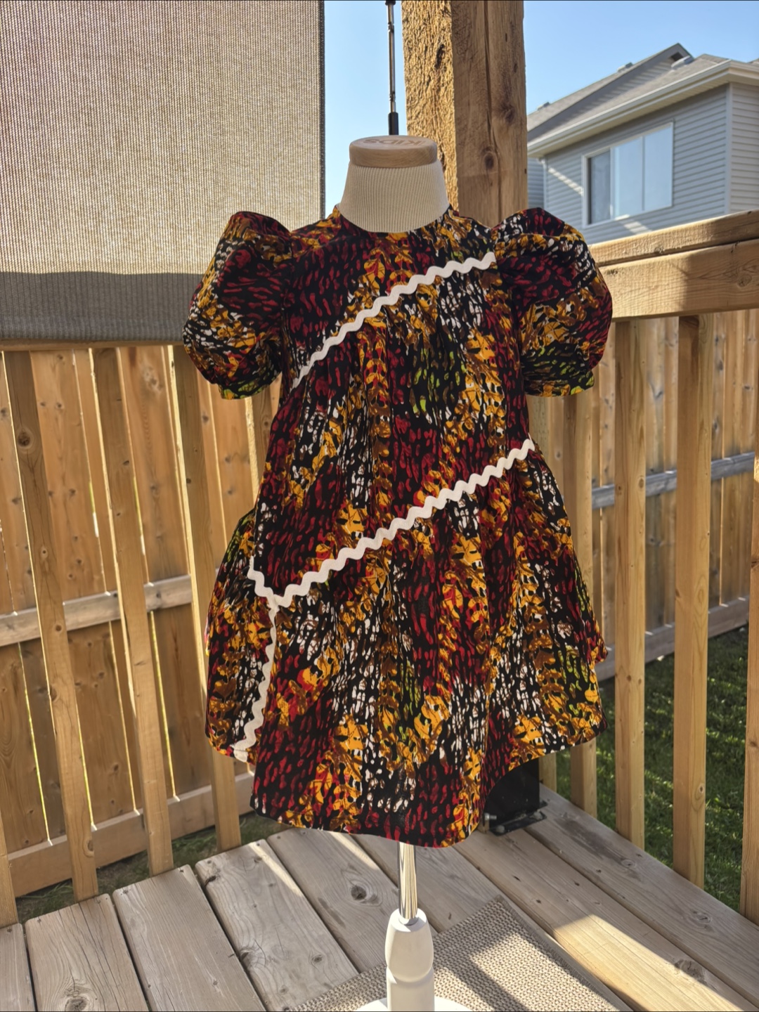 Handmade Colourful Patterned Dress
