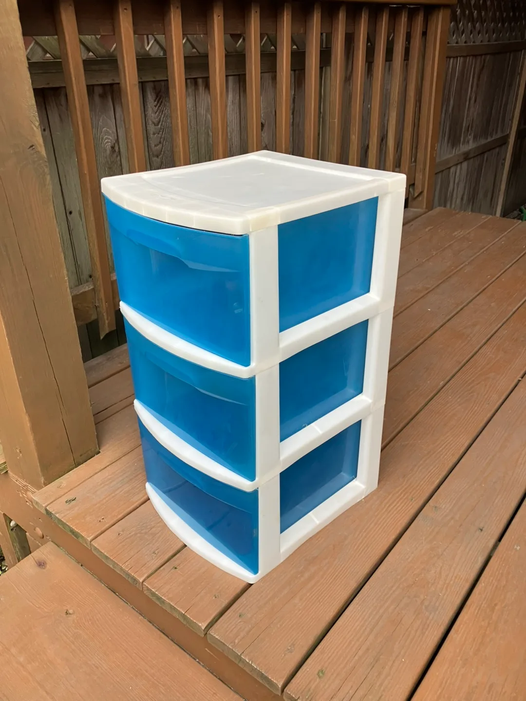 3 Drawer Cart Aqua Blue With Casters - 24” x 13” x 15” image indicator(3)