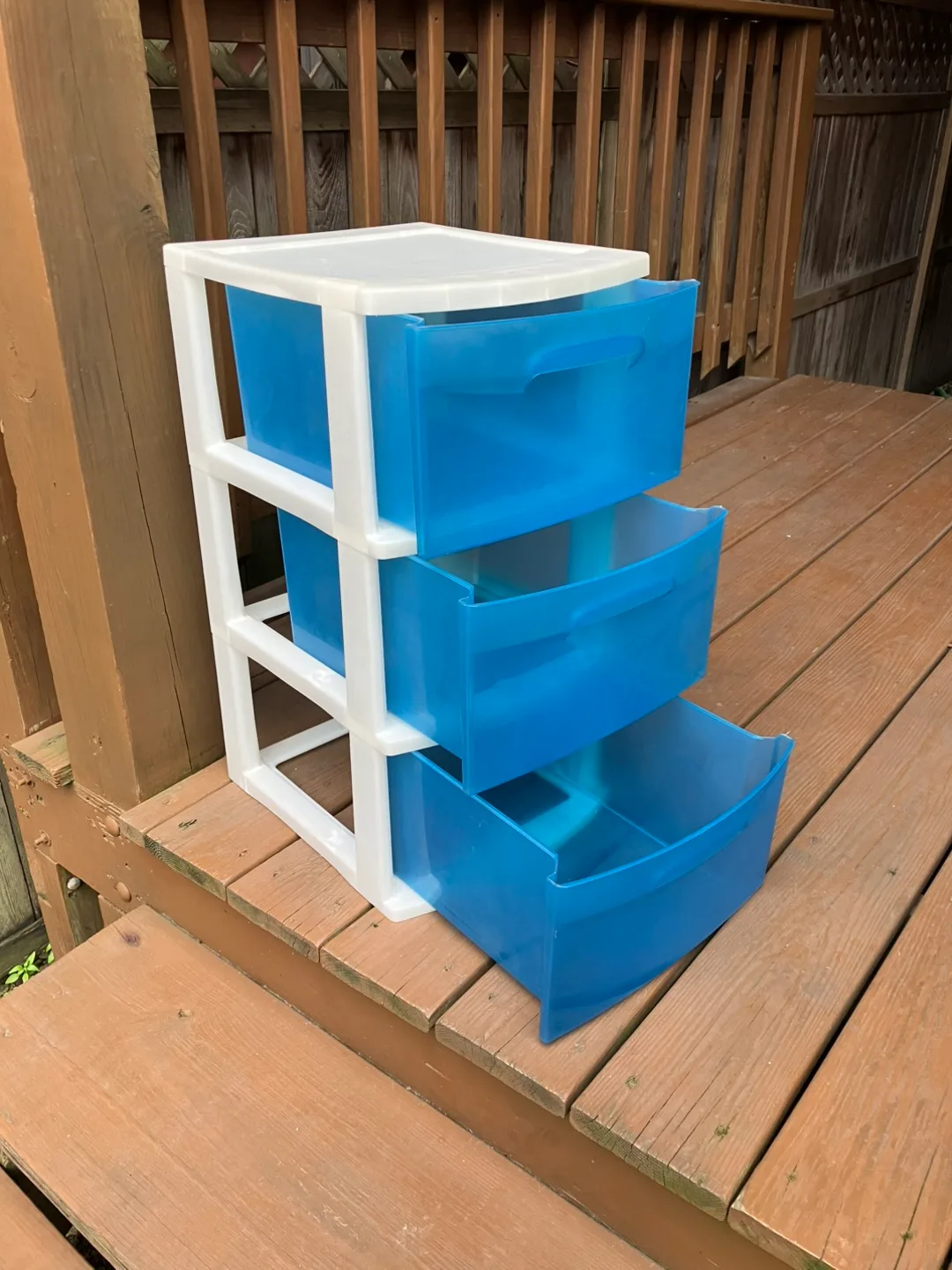 3 Drawer Cart Aqua Blue With Casters - 24” x 13” x 15” image indicator(7)