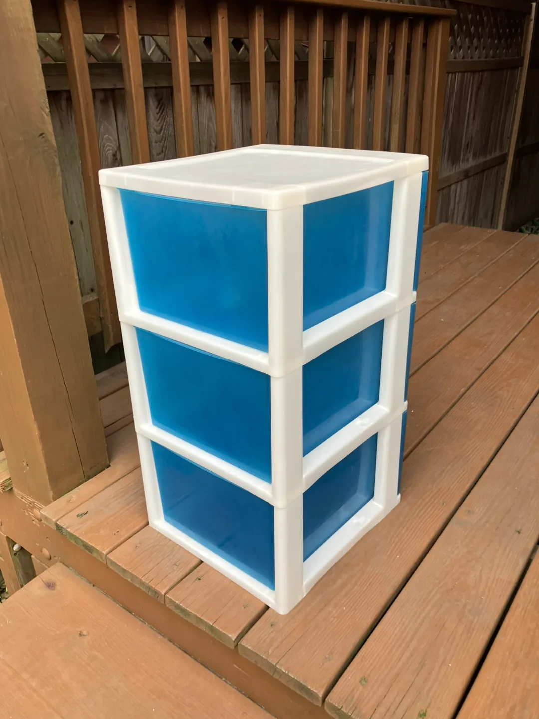 3 Drawer Cart Aqua Blue With Casters - 24” x 13” x 15” image indicator(9)