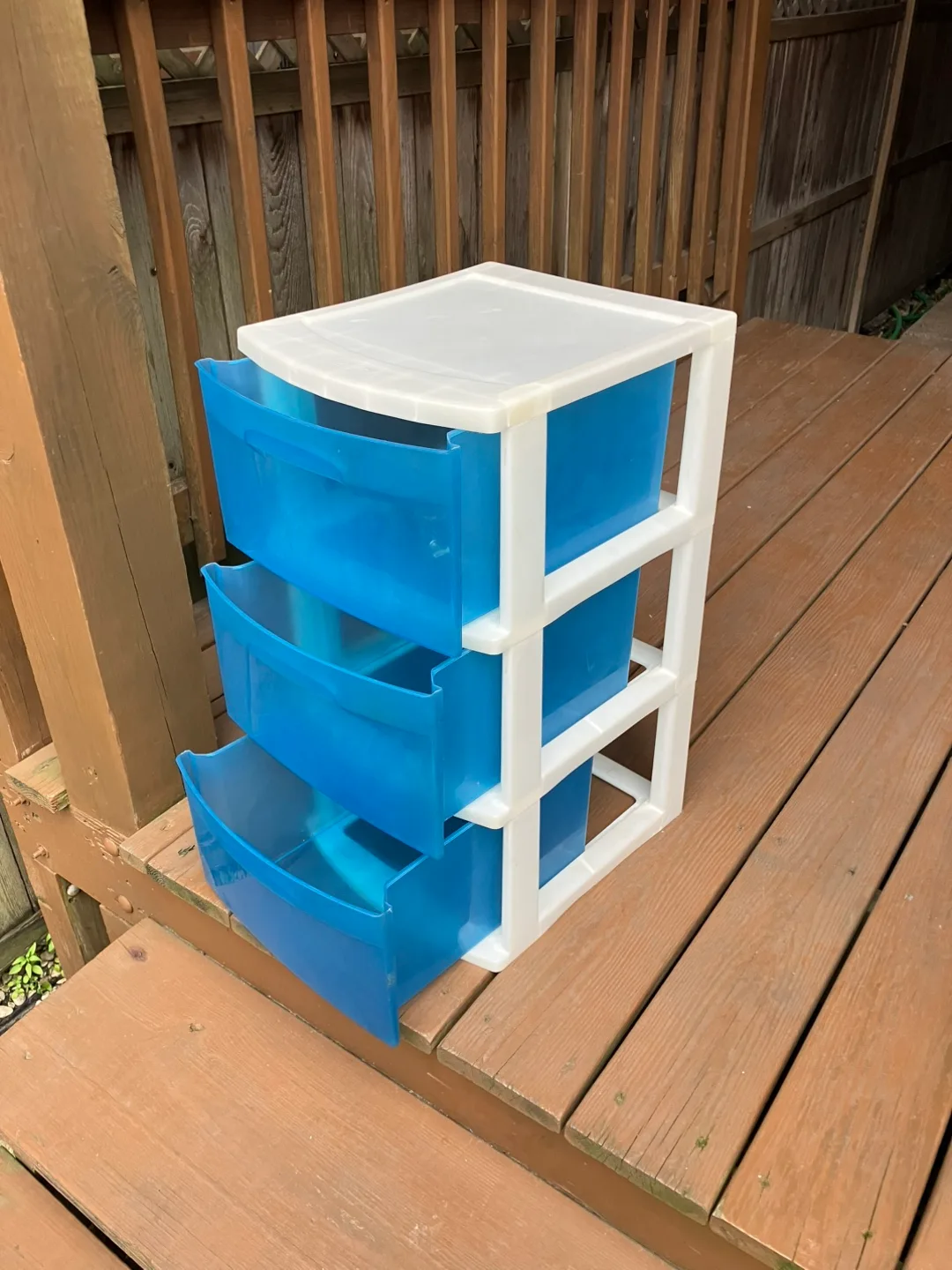 3 Drawer Cart Aqua Blue With Casters - 24” x 13” x 15” image indicator(10)