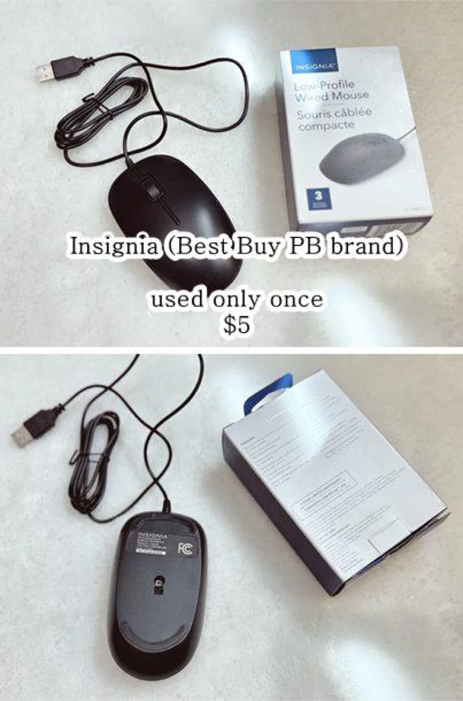 [Best Buy - insignia] wired mouse thumbnail