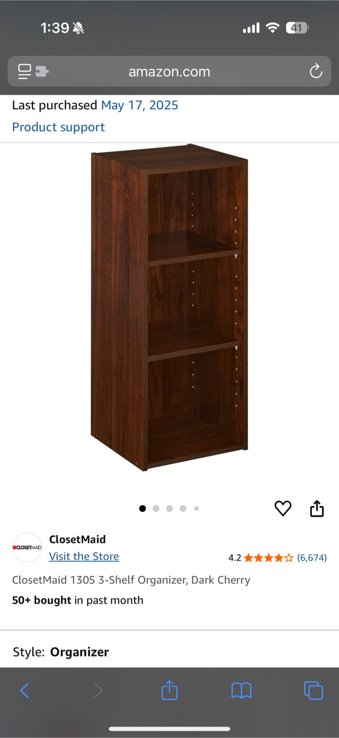 ClosetMaid 3 Shelf Organizer - photo 2