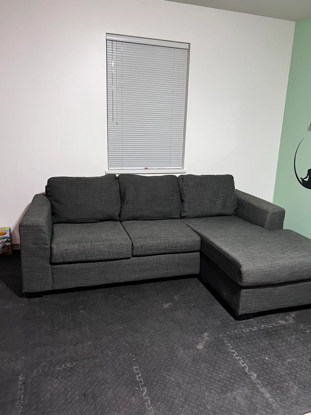 Grey Sectional Sofa  ( Delivery Available ) thumbnail