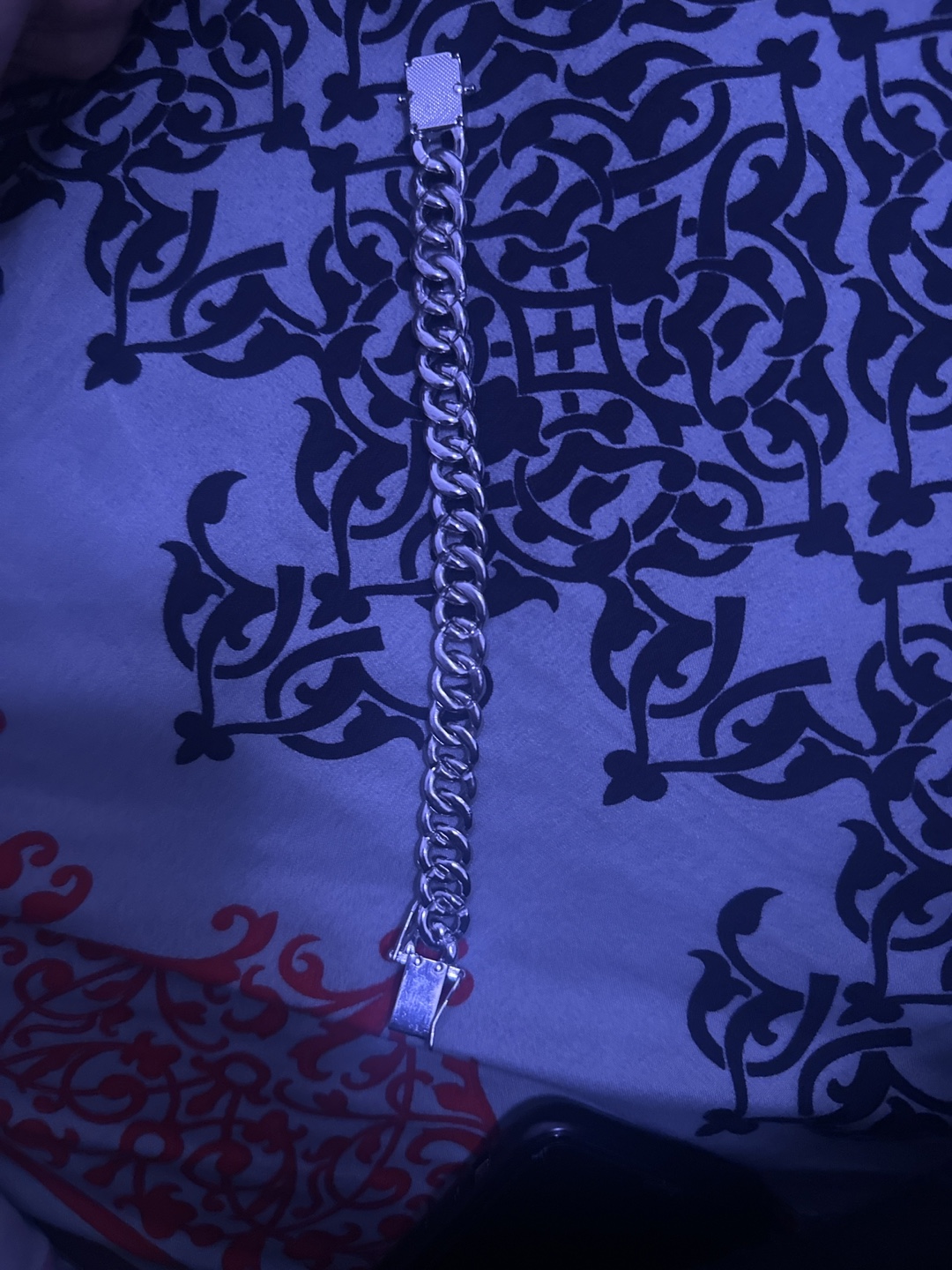Silver Iced Out bracelet - photo 2