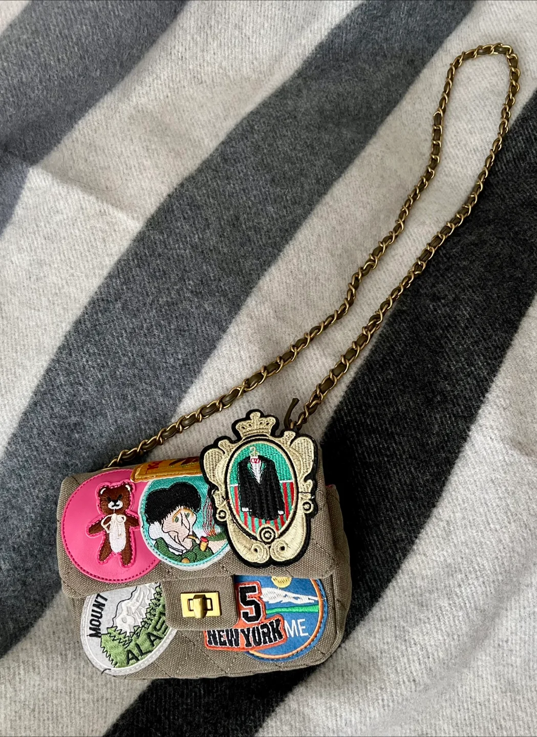 Embellished Mini Bag with Chain Strap thumbnail