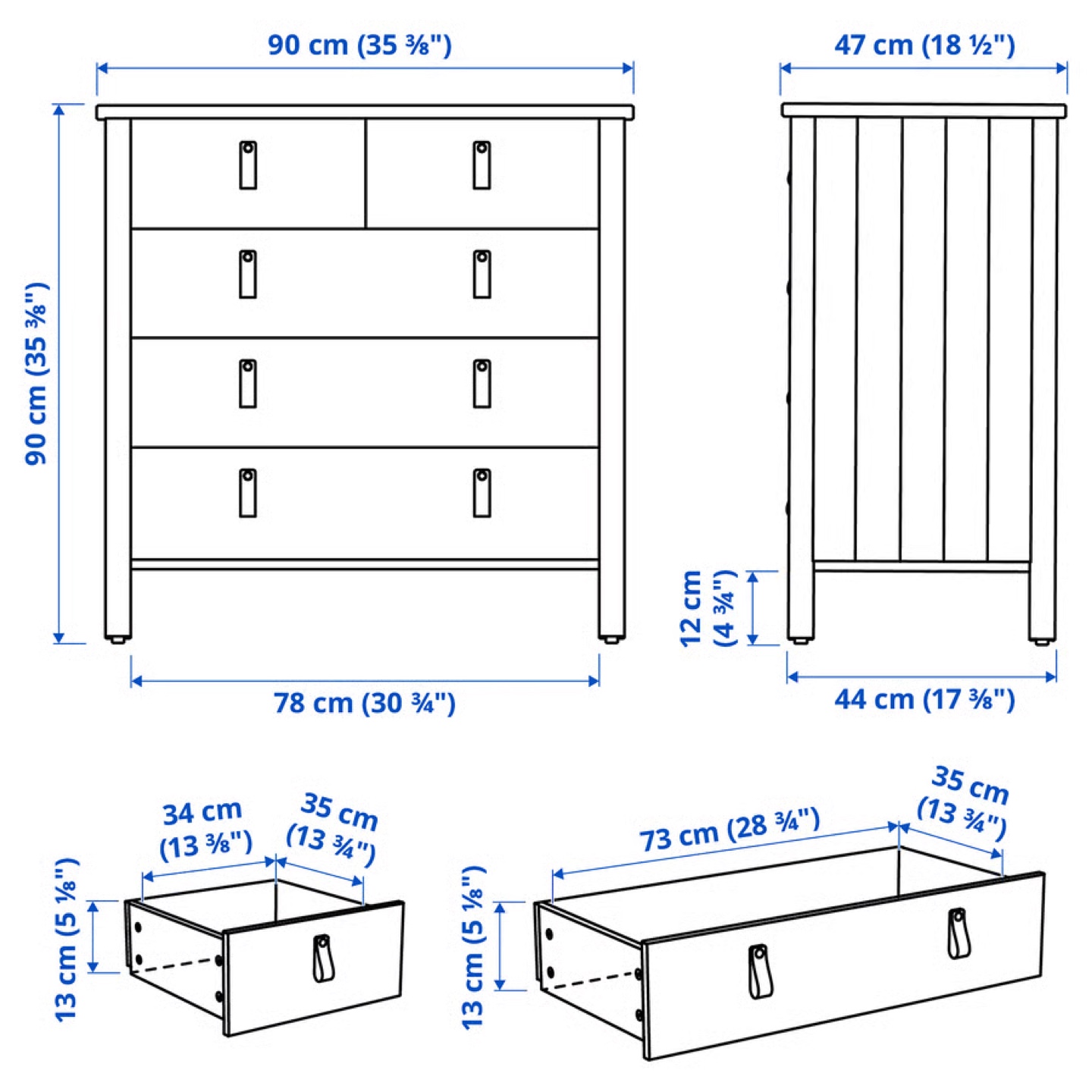 IKEA BJÖRKSNÄS . Sturdy Chest of Drawers - photo 4