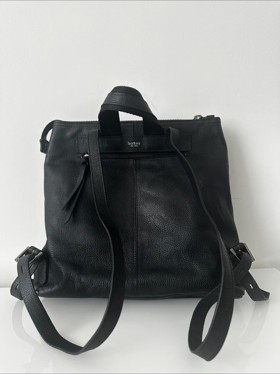 Botkier Black Leather Backpack thumbnail