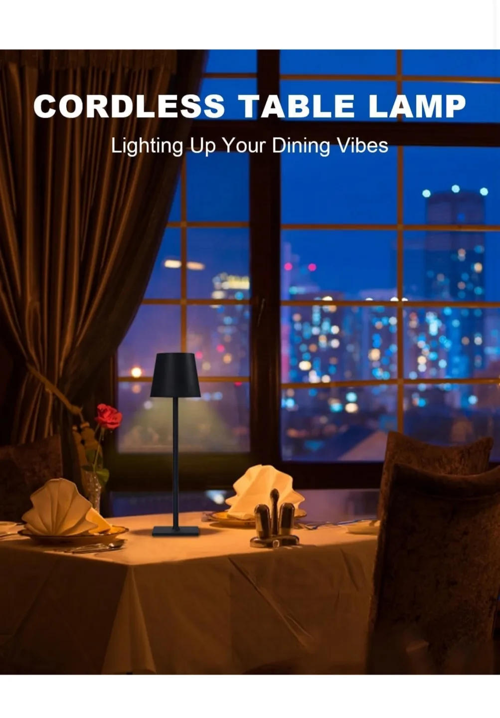 Cordless Table Lamp set of 2 image indicator(2)