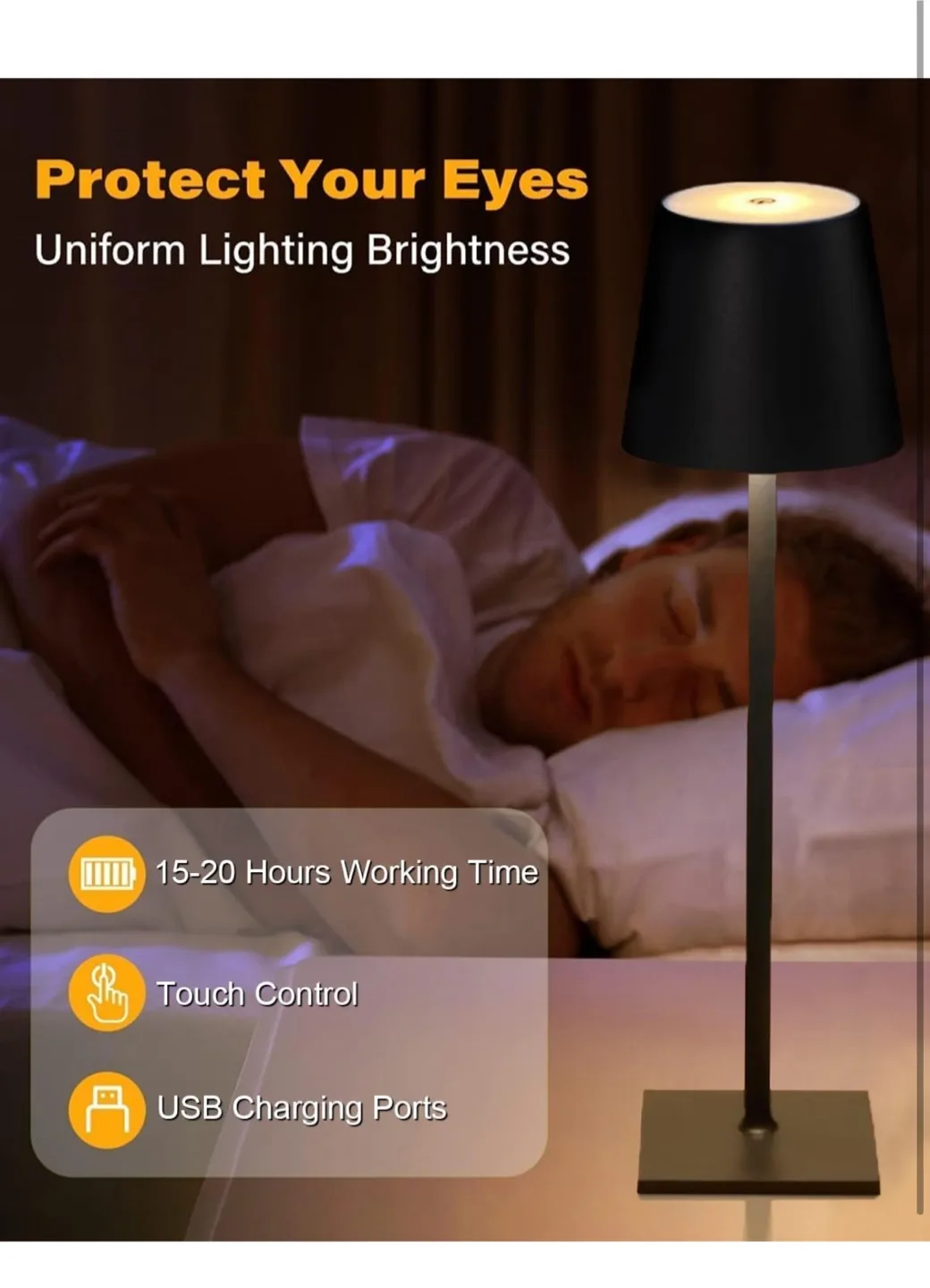 Cordless Table Lamp set of 2 image indicator(7)