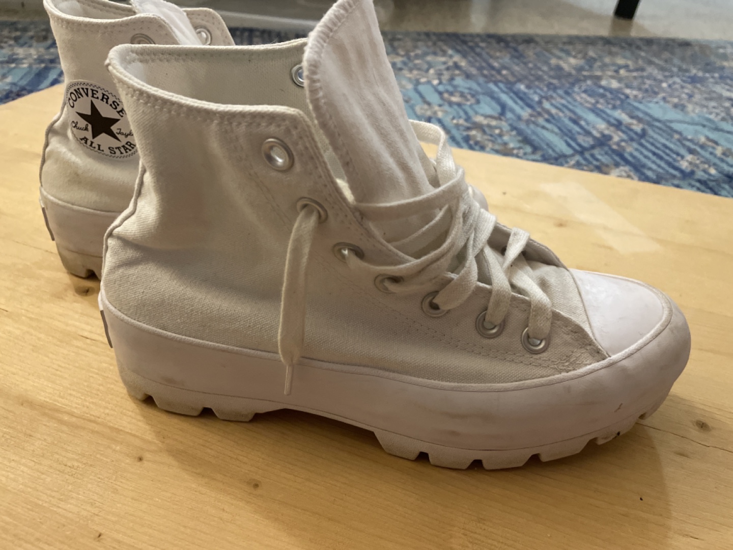White Converse Chuck Taylor High Tops