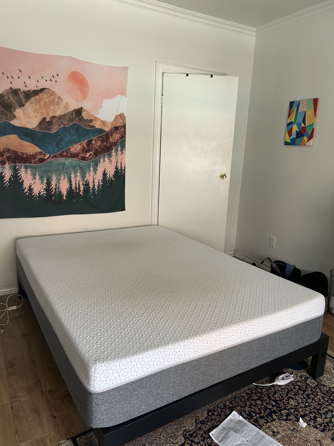 Full size Bed Frame and entry Mattress - photo 3