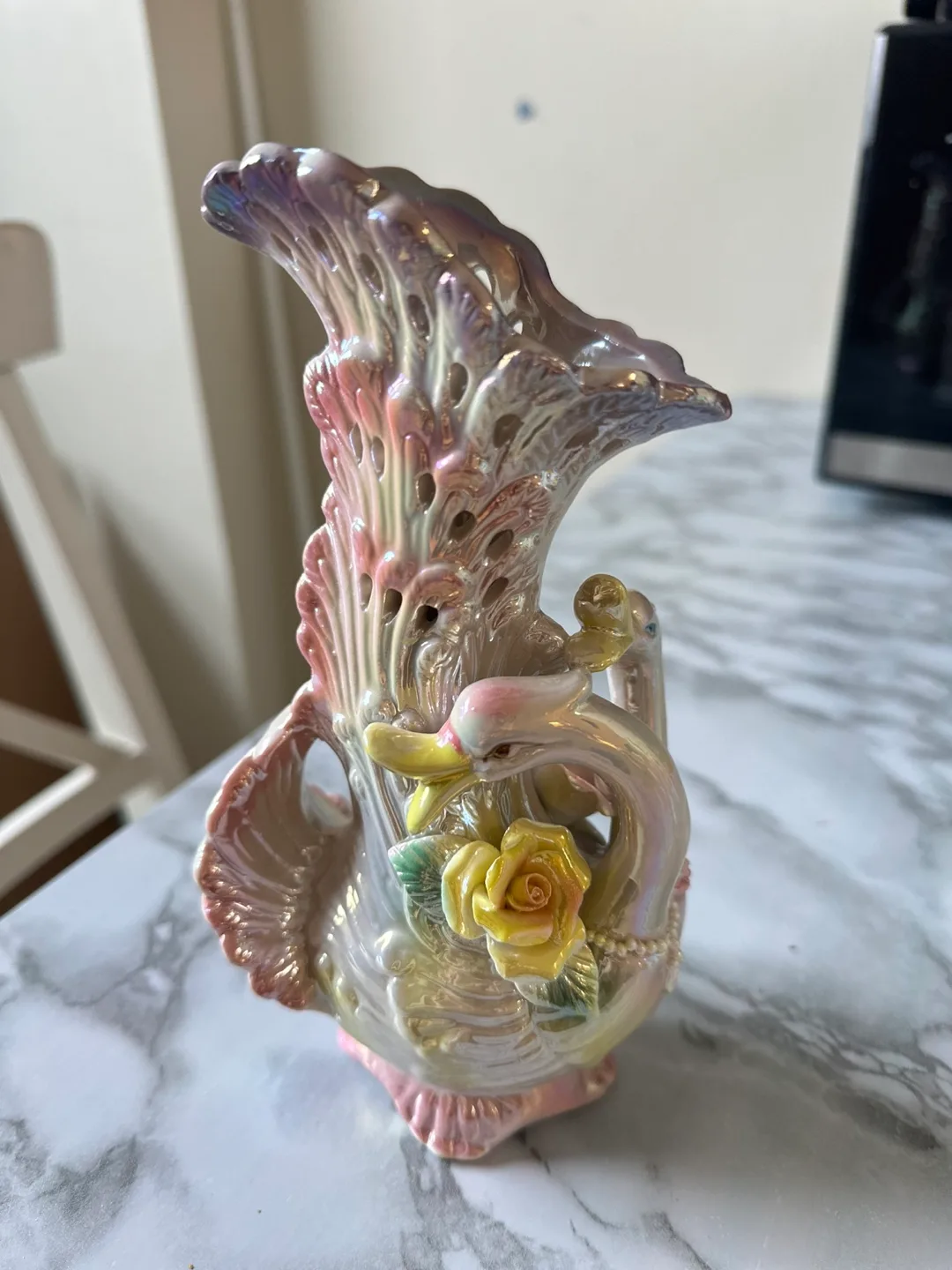 vintage swan vase thumbnail
