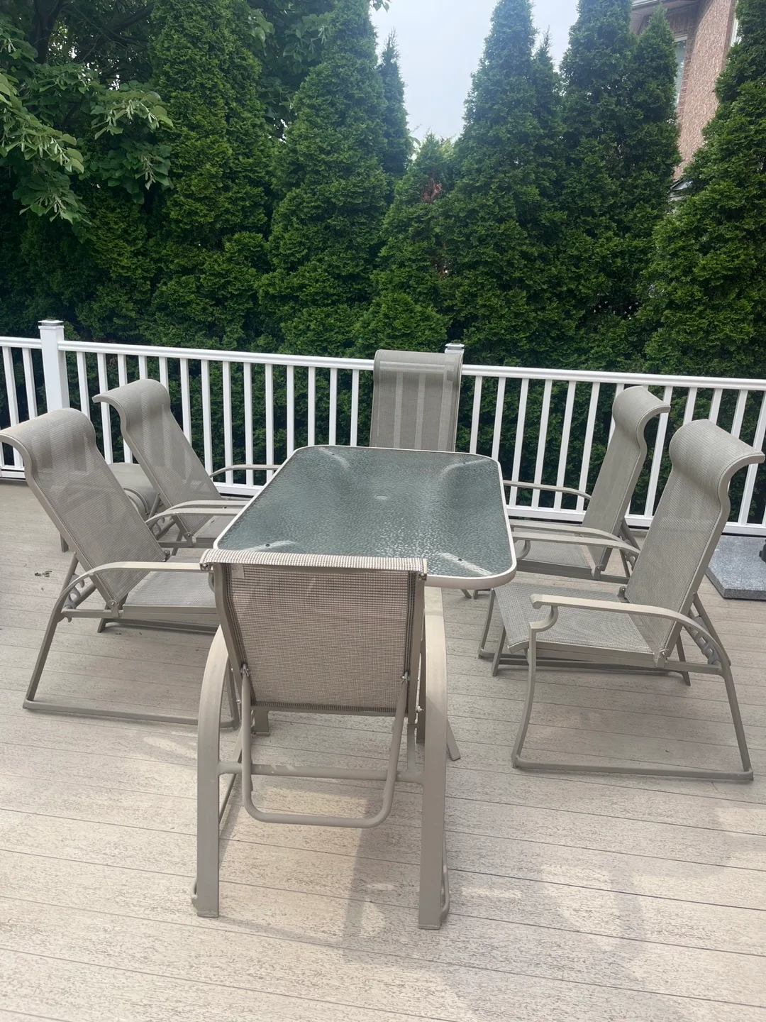 Outdoor Patio Set with Table and 6 Chairs thumbnail