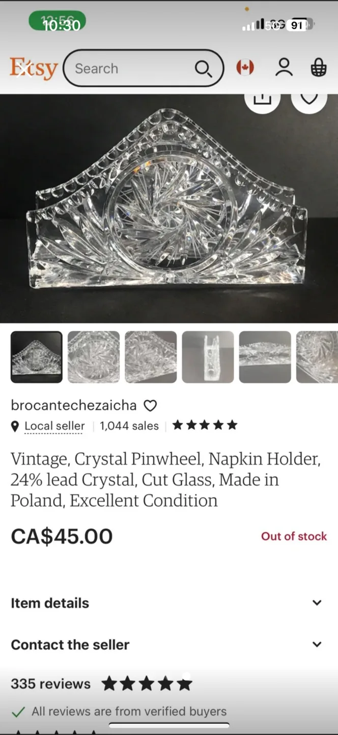 Crystal Napkin Holder image indicator(3)