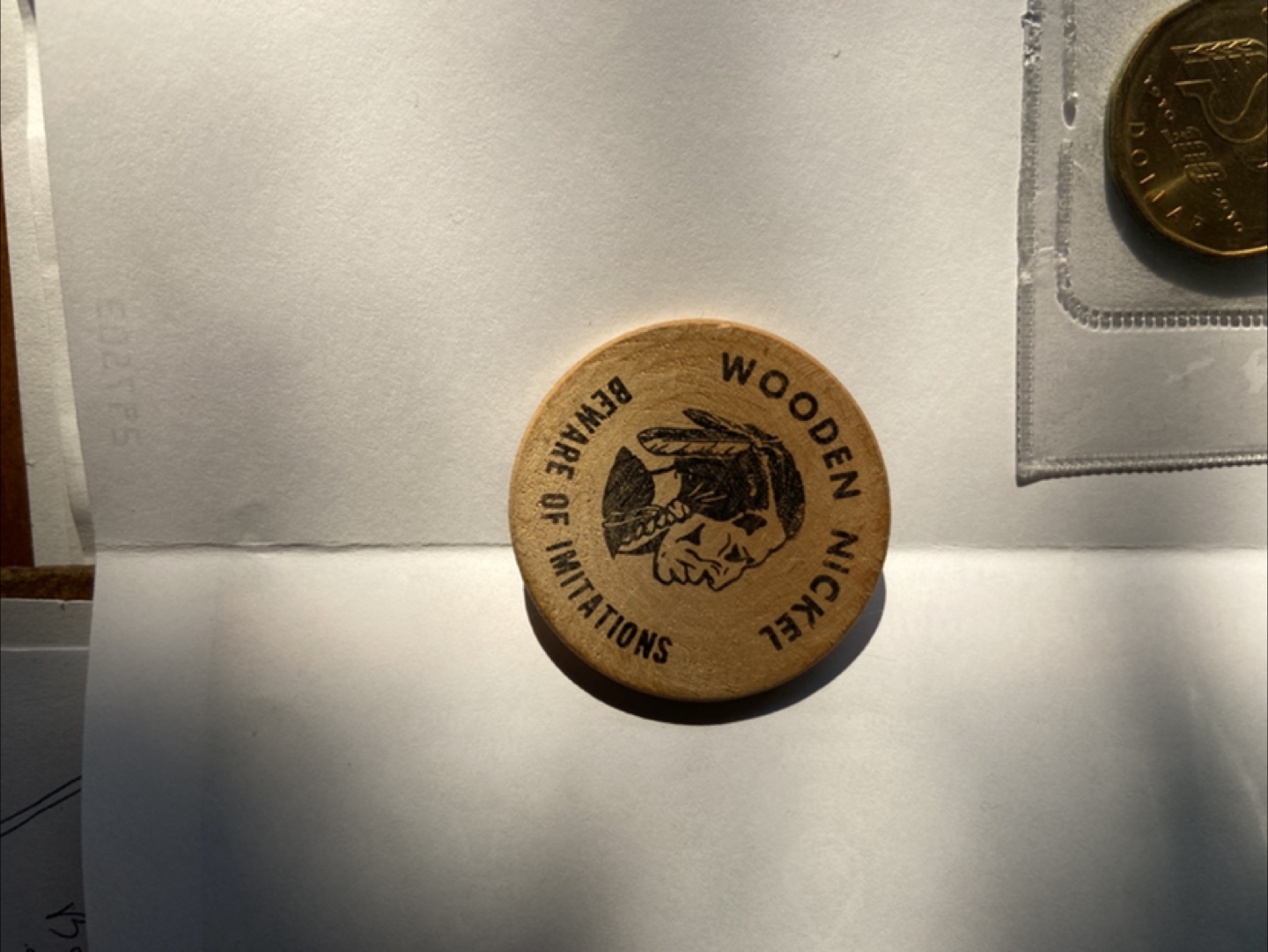 Wooden Token two Saskatchewan coins - photo 2