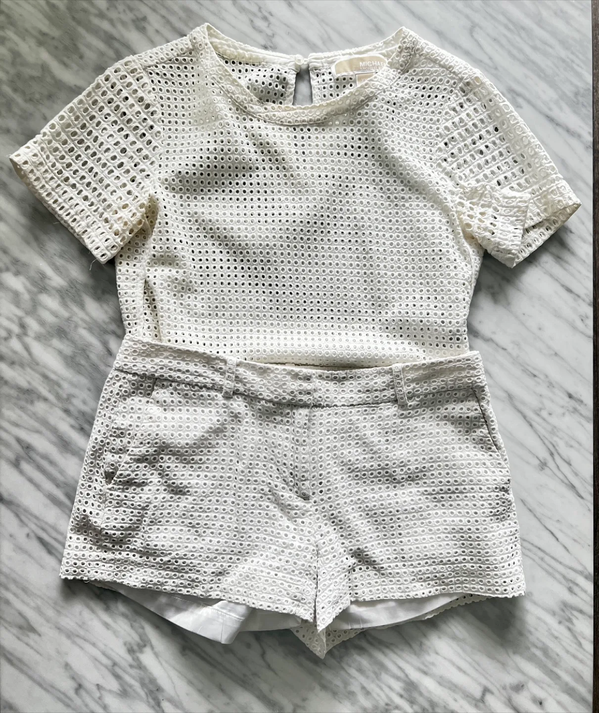Michael Kors Eyelet Top and Shorts Set thumbnail