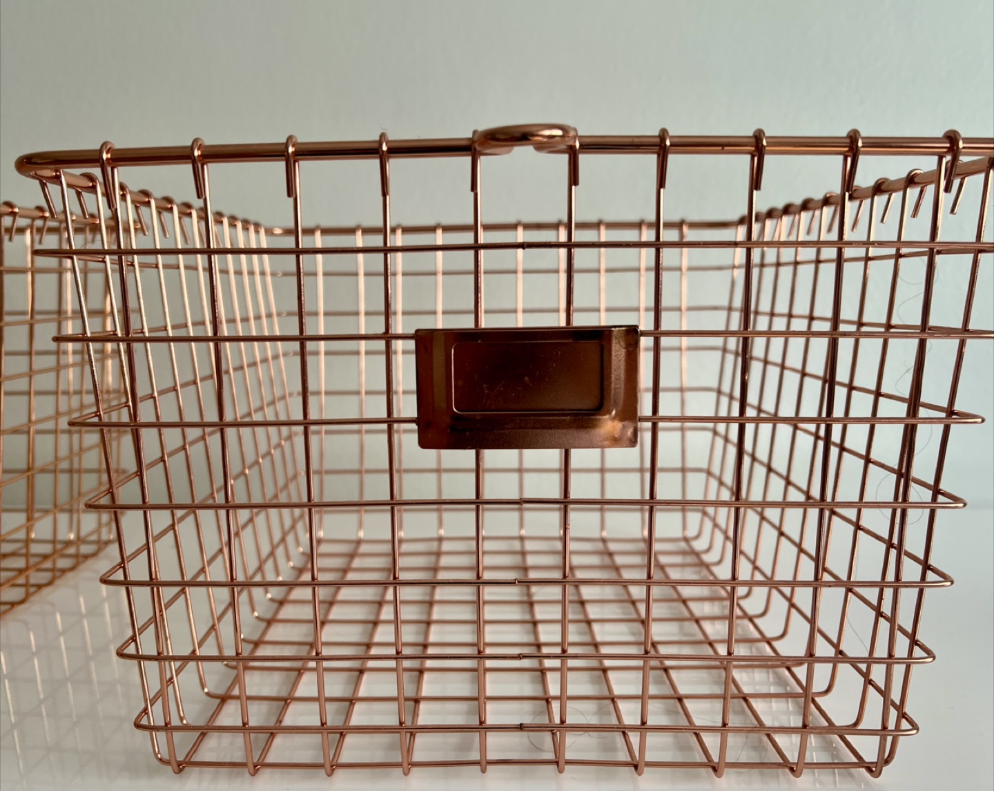 ROSE GOLD STORAGE METAL BASKETS, SET OF 3 - photo 5
