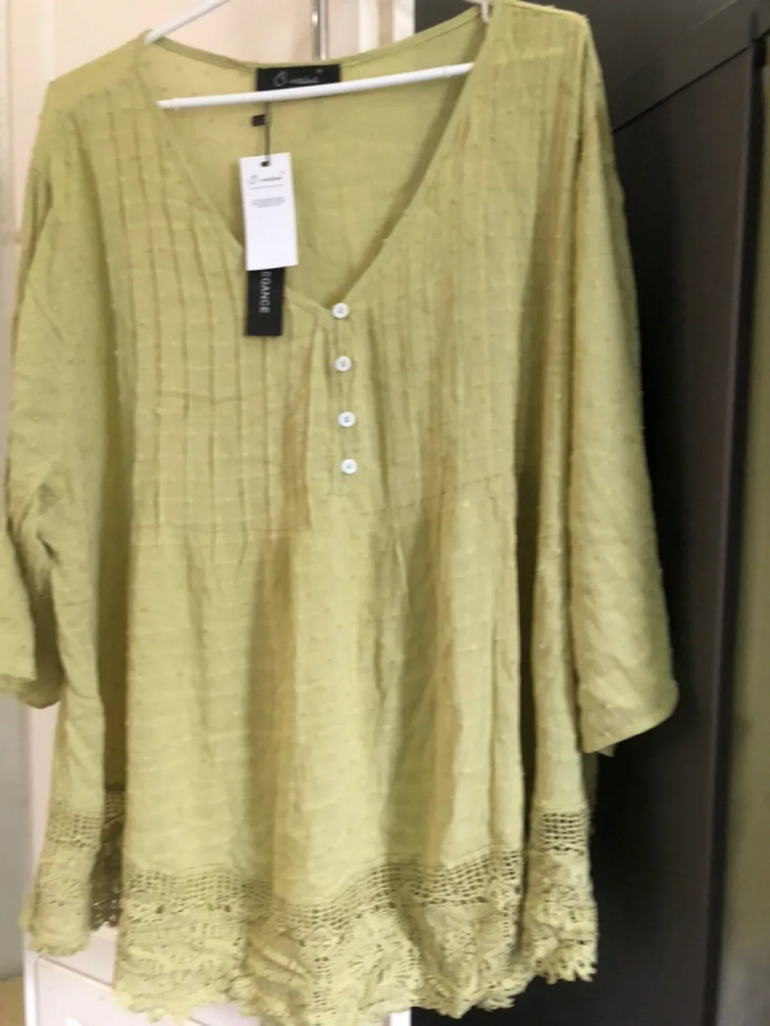 O'sana Olive Green Blouse XXL brand new thumbnail