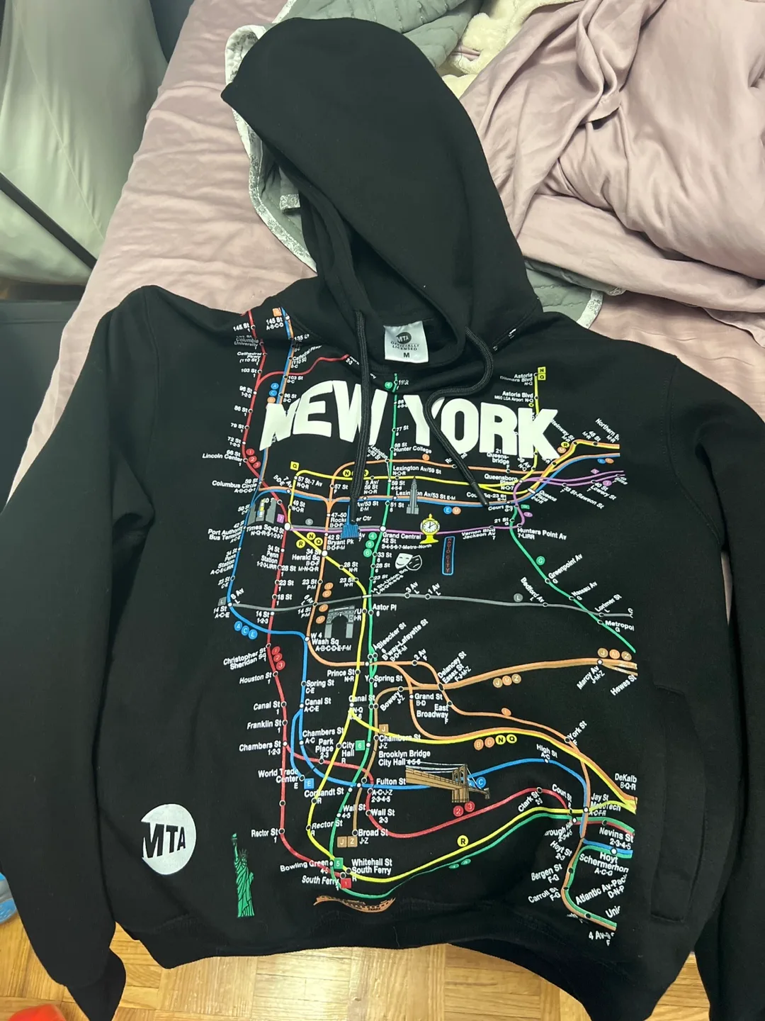 MTA New York Subway Map Hoodie thumbnail