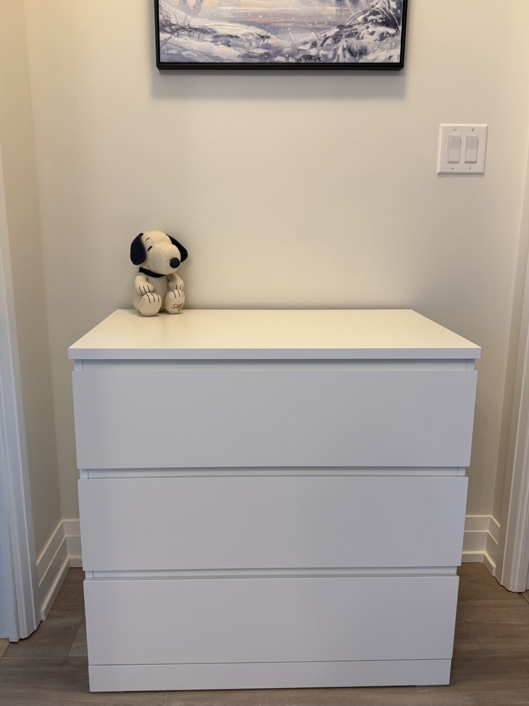 White 3-Drawer Dresser/Ikea chest of drawers - photo 2