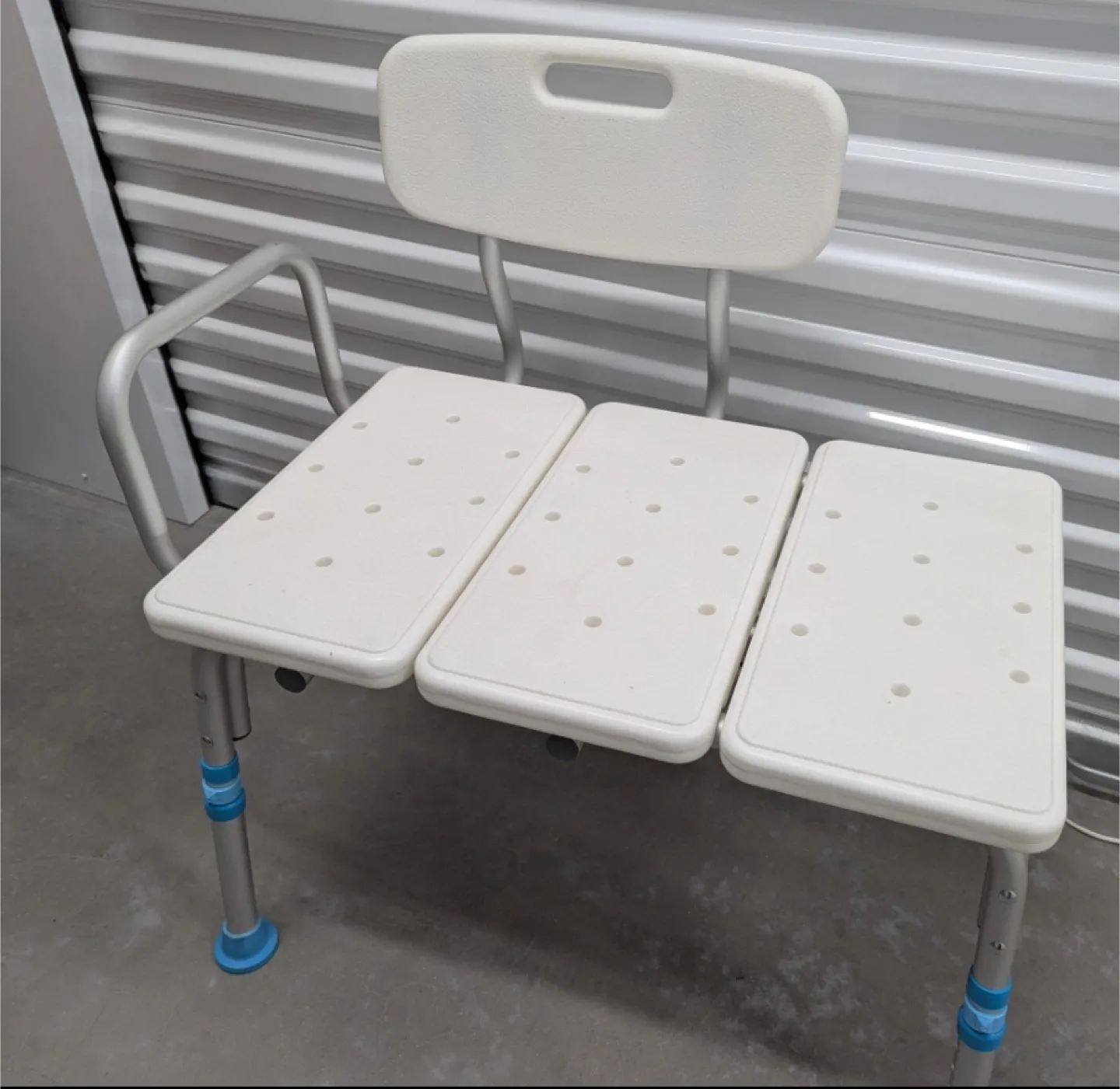 Adjustable Bath Chair with Back and Arm Rests thumbnail