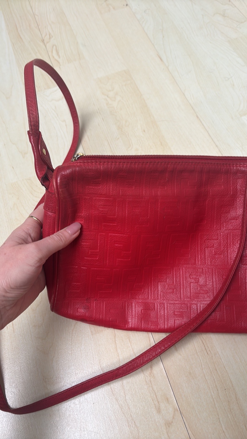 Vintage Fendi Red Crossbody Bag - photo 3