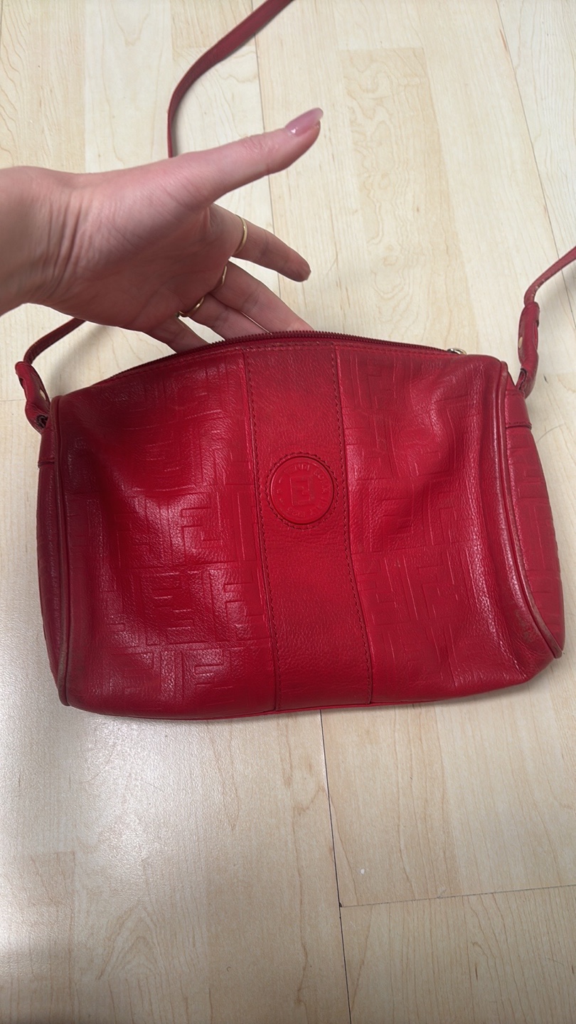 Vintage Fendi Red Crossbody Bag - photo 2