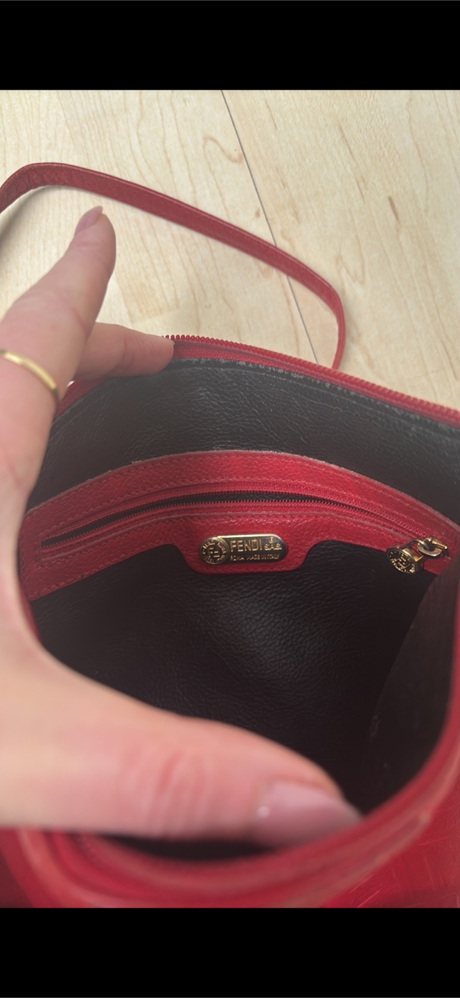 Vintage Fendi Red Crossbody Bag - photo 4