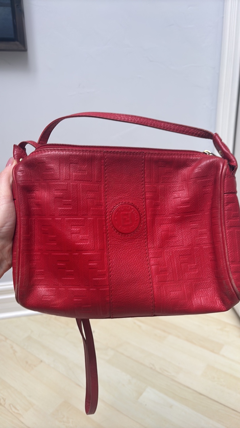 Vintage Fendi Red Crossbody Bag - photo 5