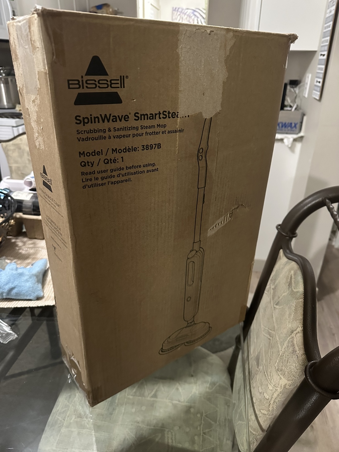 Brand New Bissell SpinWave SmartSteam Scrubbing Steam Mop - photo 5