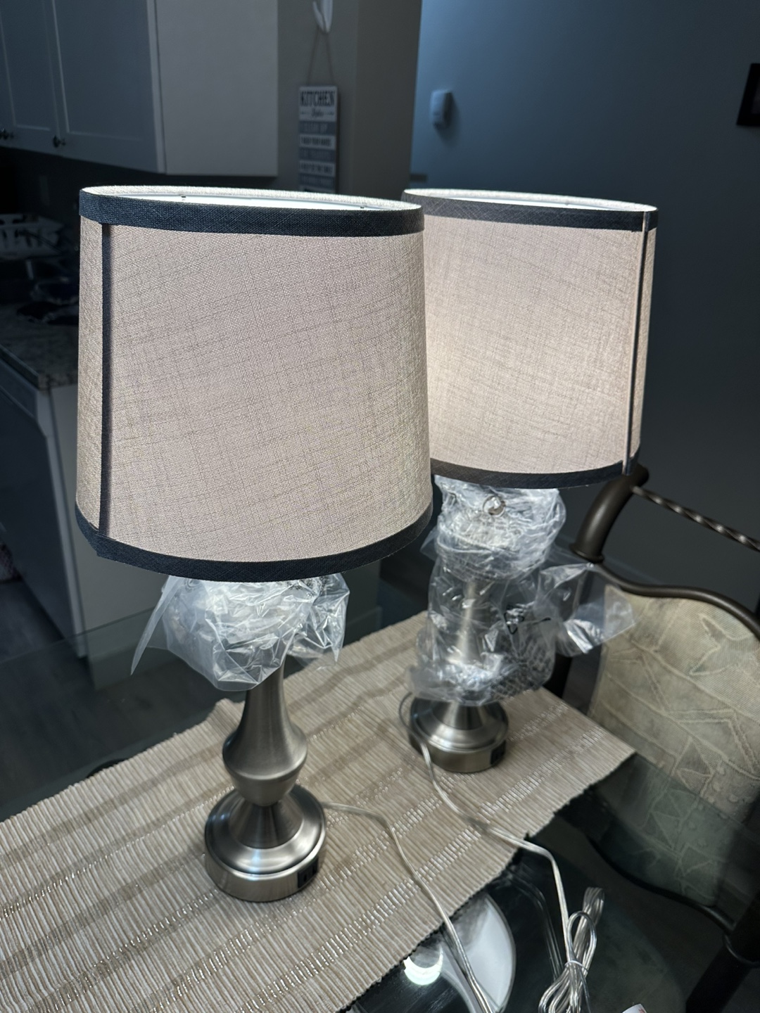 Brand New Set of 2 Touch-Control Table Lamps - photo 2