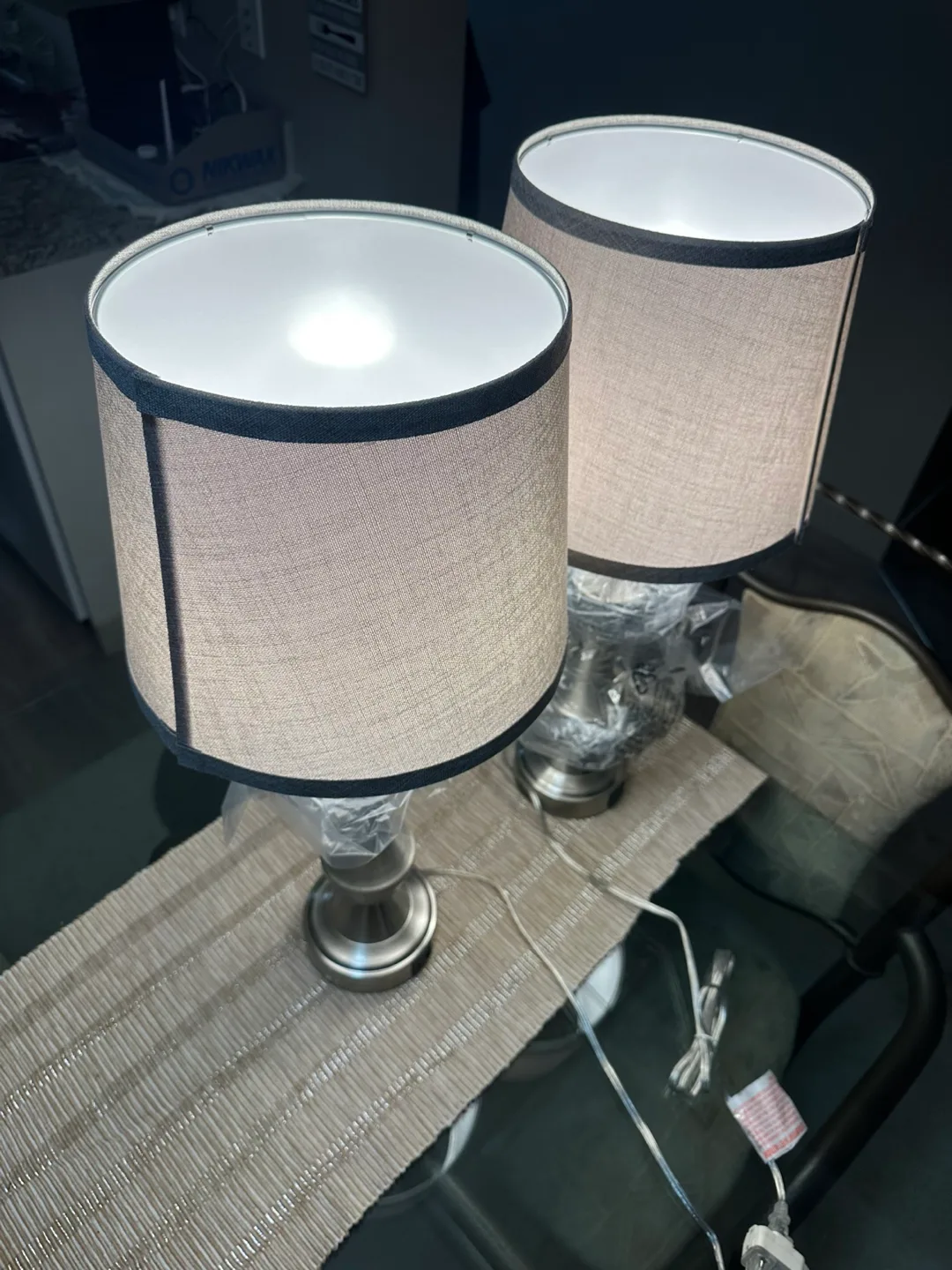 Brand New Set of 2 Touch-Control Table Lamps thumbnail