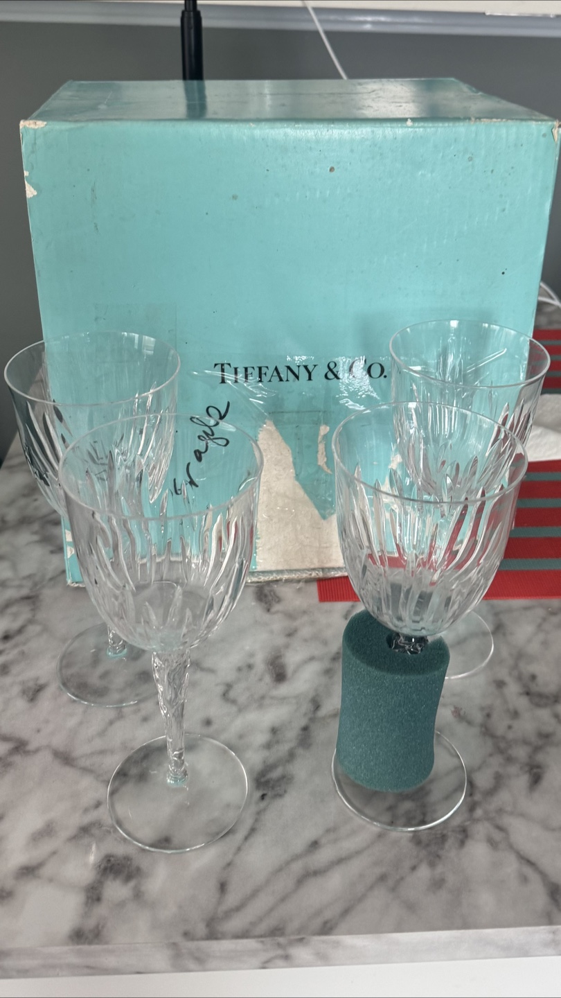 Tiffany & Co. Crystal Wine Glasses