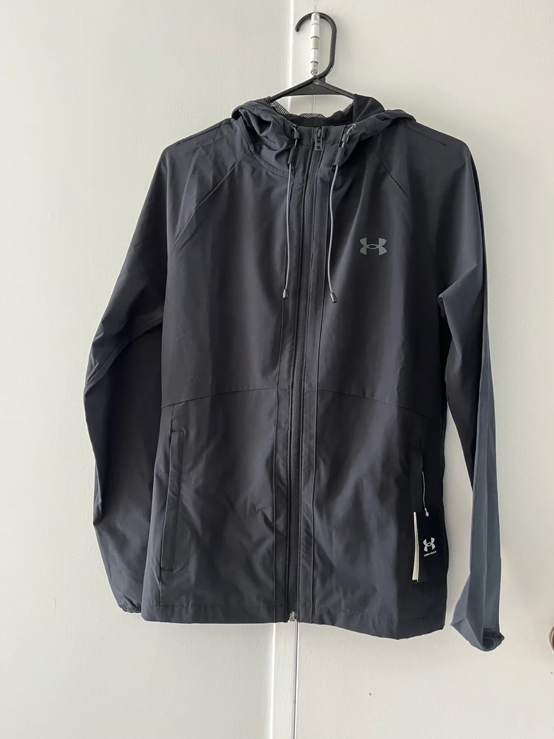Under Armour Black Hooded Jacket / Wind cheater thumbnail