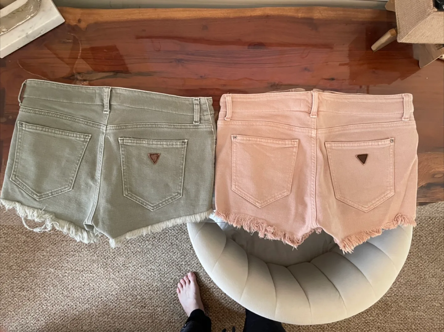 GUESS Distressed Shorts - Two Colours Available image indicator(6)