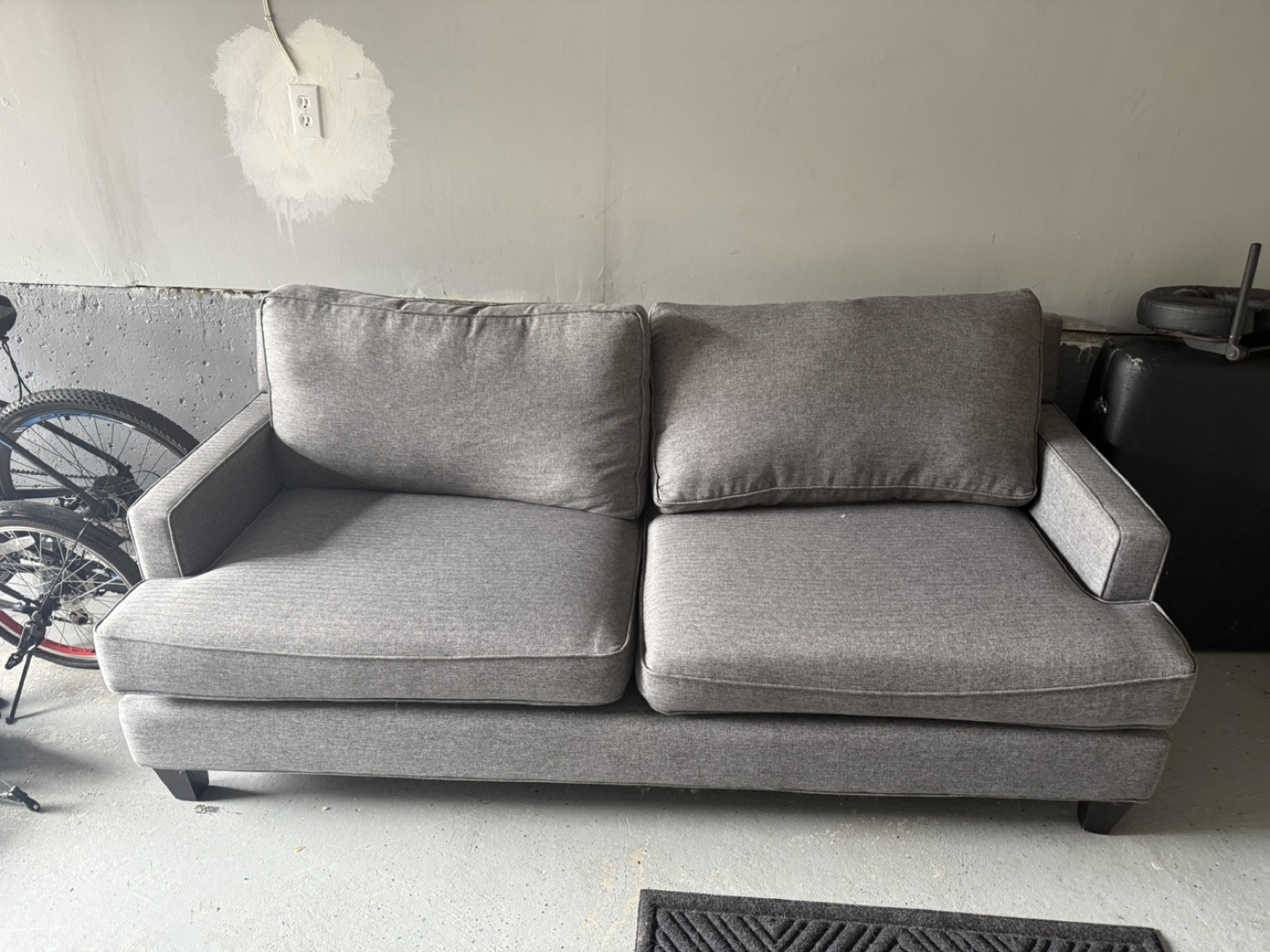 Grey Fabric Sofa - photo 2