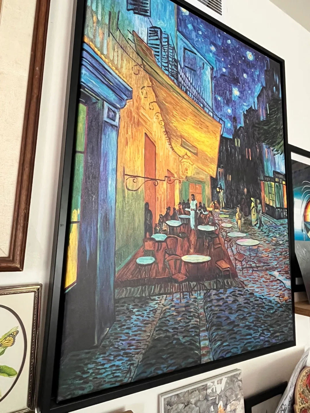 Framed Van Gogh Cafe Terrace at Night print image indicator(2)