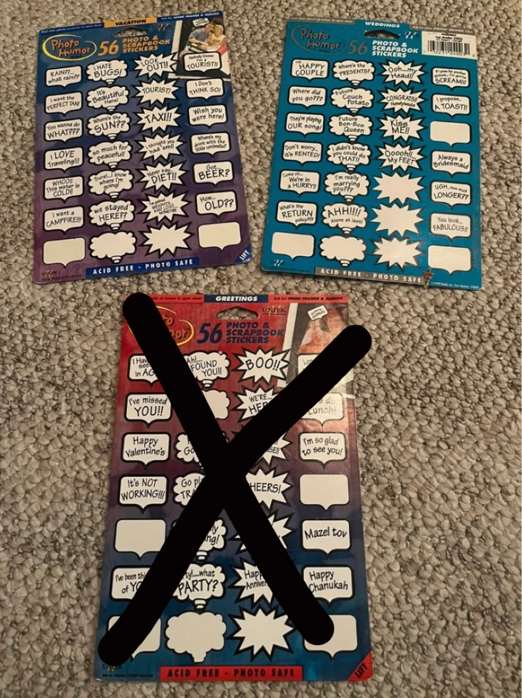 Wedding/Vacation Scrapbook Stickers! $5 ea OR $8 BOTH thumbnail