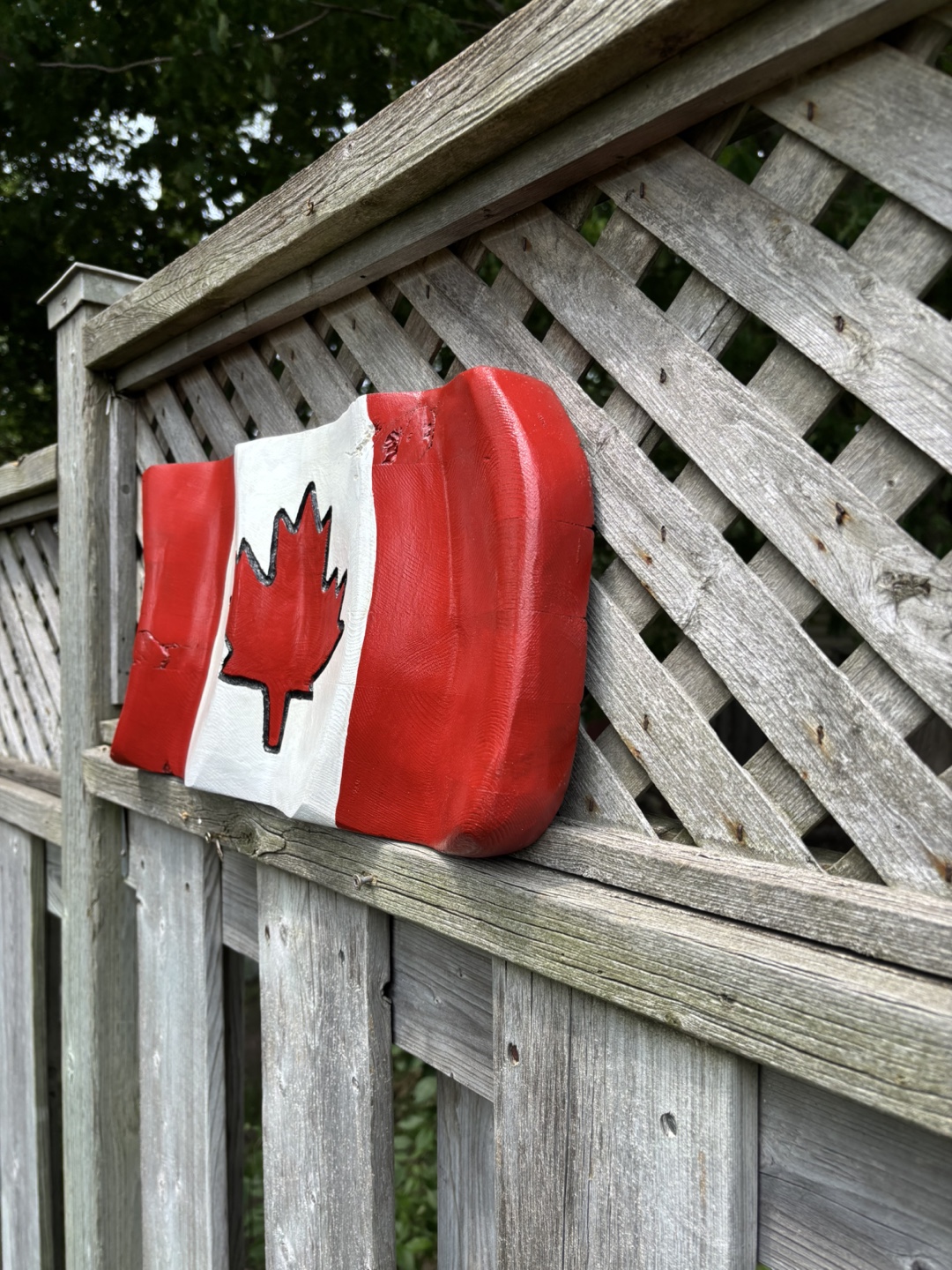 Wavy Wooden Canada Flag - photo 4