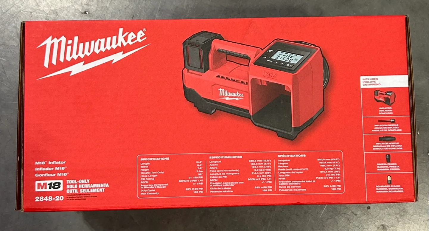 New M18 18-Volt Lithium-Ion Cordless Inflator thumbnail