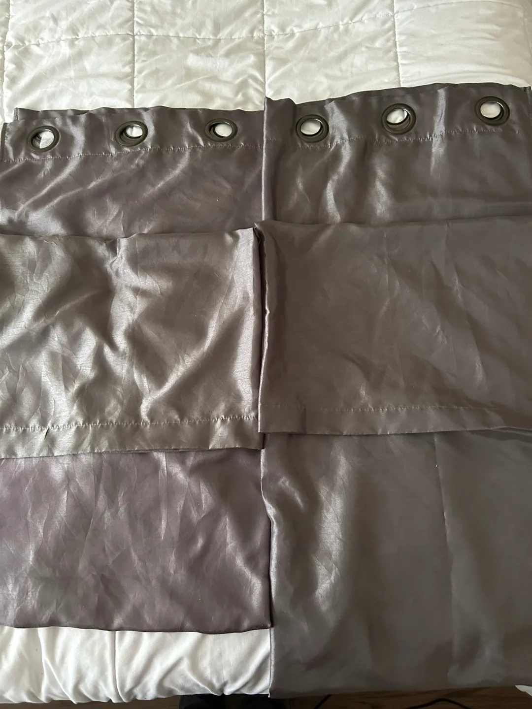 Grey Grommet Curtains thumbnail