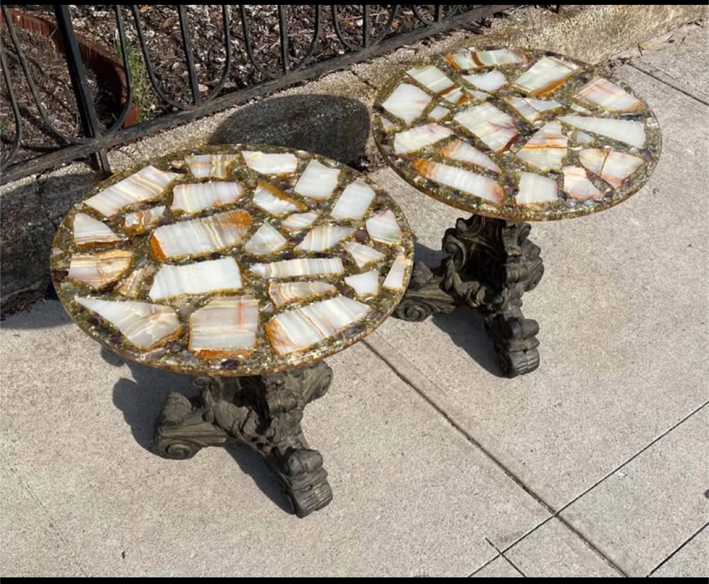 Arturo Pani Style Mosaic Top Tables