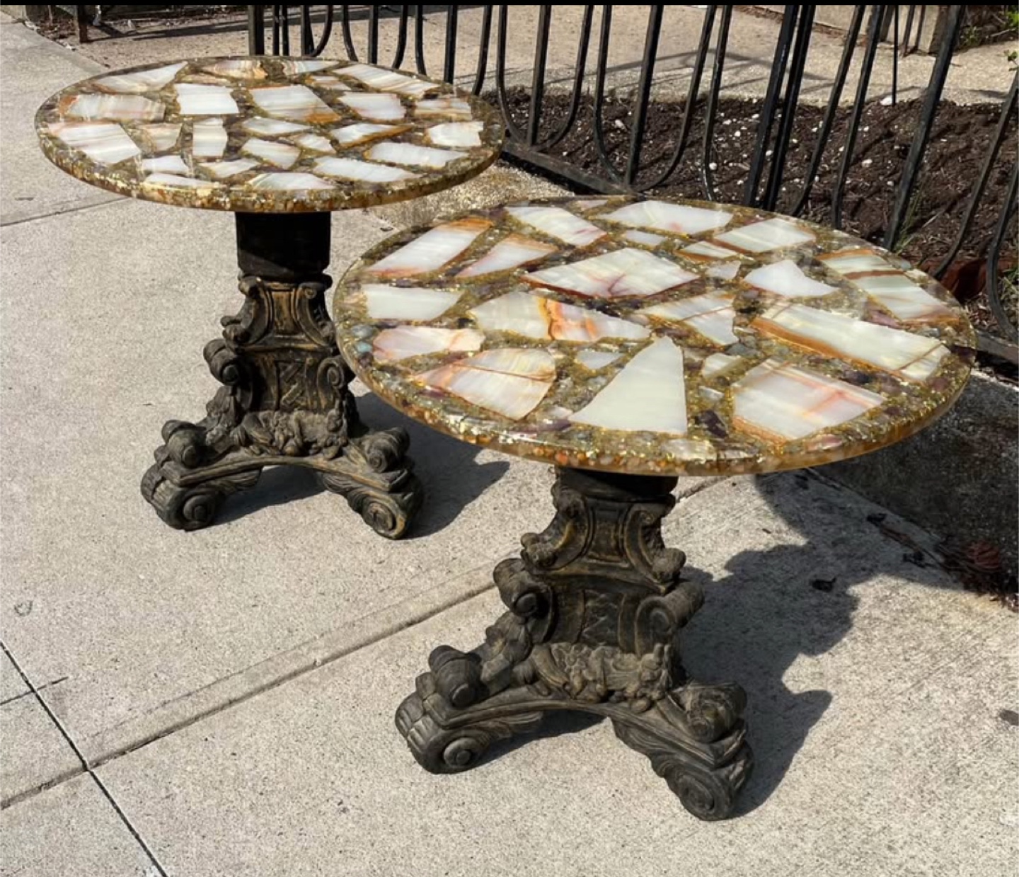 Arturo Pani Style Mosaic Top Tables - photo 2
